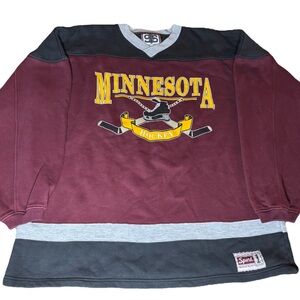 Vintage 90s Minnesota Golden Gophers Ice Hockey Pullover Sweatshirt